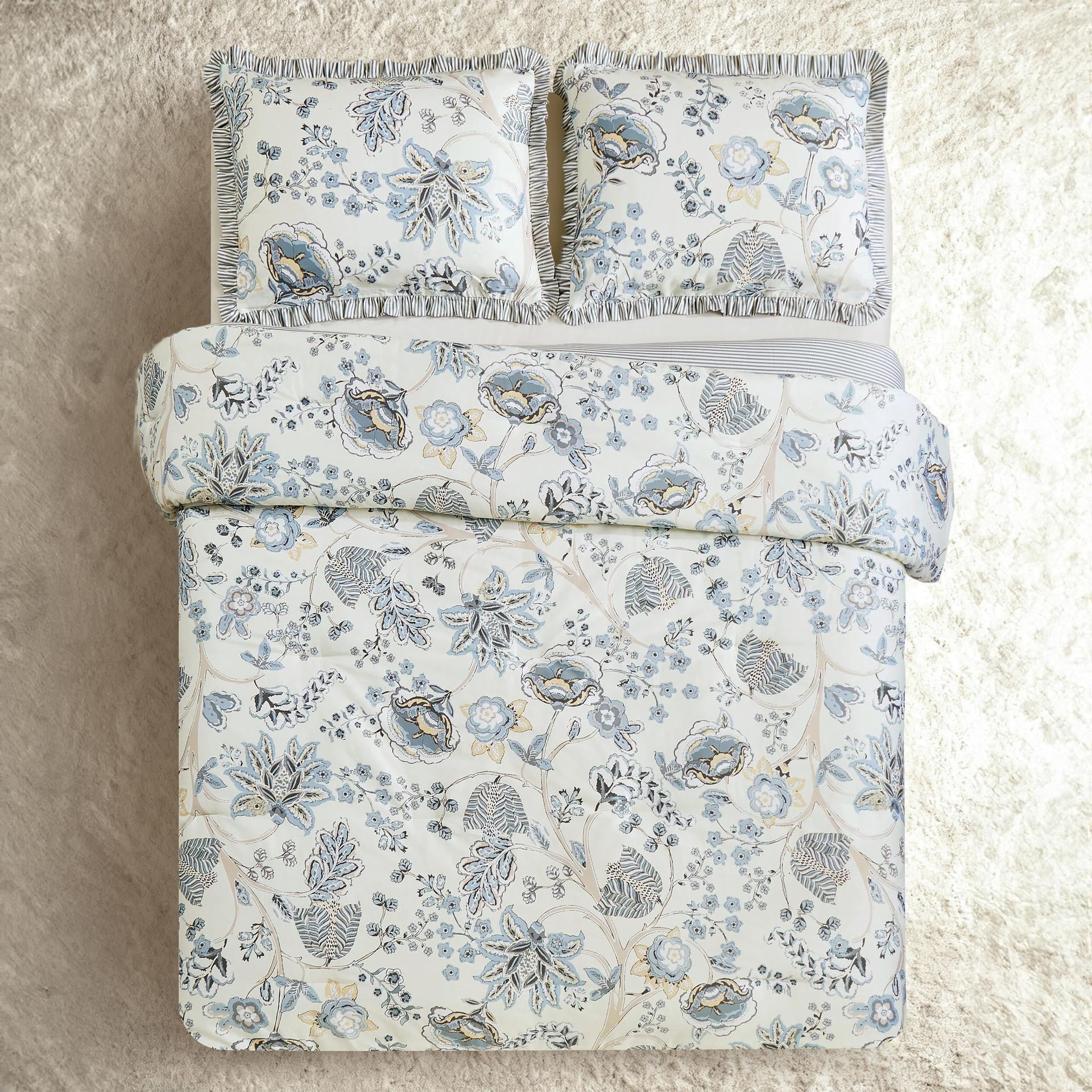 Spartina 449 Jonas Hundred 3-Piece Floral Cotton Sateen Comforter Set, King