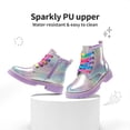 thumbnail image 4 of Botas DREAM PAIRS para Niñas con Brillo, Arcoíris, Cordones y Cierre, 4 of 6