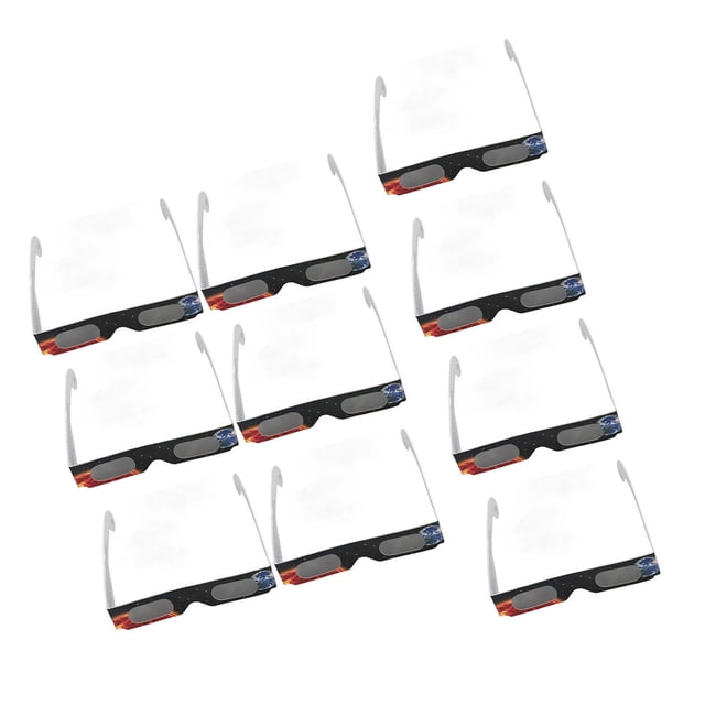 10 Gafas De Visualización De Eclipse Solar Con Filtro Premium, Material De Papel Ligero, Juego De 10 Piezas Para Observación De Manchas Solares