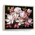 thumbnail image 2 of Designart "Magnolia Delight Pink Magnolias" Floral Floater Framed Wall Decor, 2 of 7