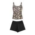thumbnail image 6 of CONZONE Womens Period Tankini Sets 2 Peice Swimsuits for Women Menstrual Leakproof Swim Bottoms Leopard Lightweight Summer Beach Bathing Suits, 6 of 7