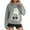 Gray, variant on Womens Funny Cat Hoodies Oversized 3D Graphic Hooded Sweatshirts for Spring Fall Plus Size Pullover Hoodie Top Y2K