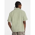 thumbnail image 3 of No Boundaries Men's and Big & Tall Men's Textured Woven Shirt with Short Sleeves, Sizes XS-5XL & MT-4XLT, 3 of 5