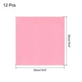 thumbnail image 2 of Unique Bargains 12pcs Pink Satin Table Napkins Polyester Square Bright Table Napkin for Event Wedding Party Table Decoration,20×20 Inch, 2 of 6