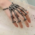 thumbnail image 3 of Xmarks Metal Skeleton Hand Glove Halloween Props Gift Finger Bracelet Wristband Cosplay Accessories Ghost Claw Ornaments Cosplay Accessory, 3 of 5