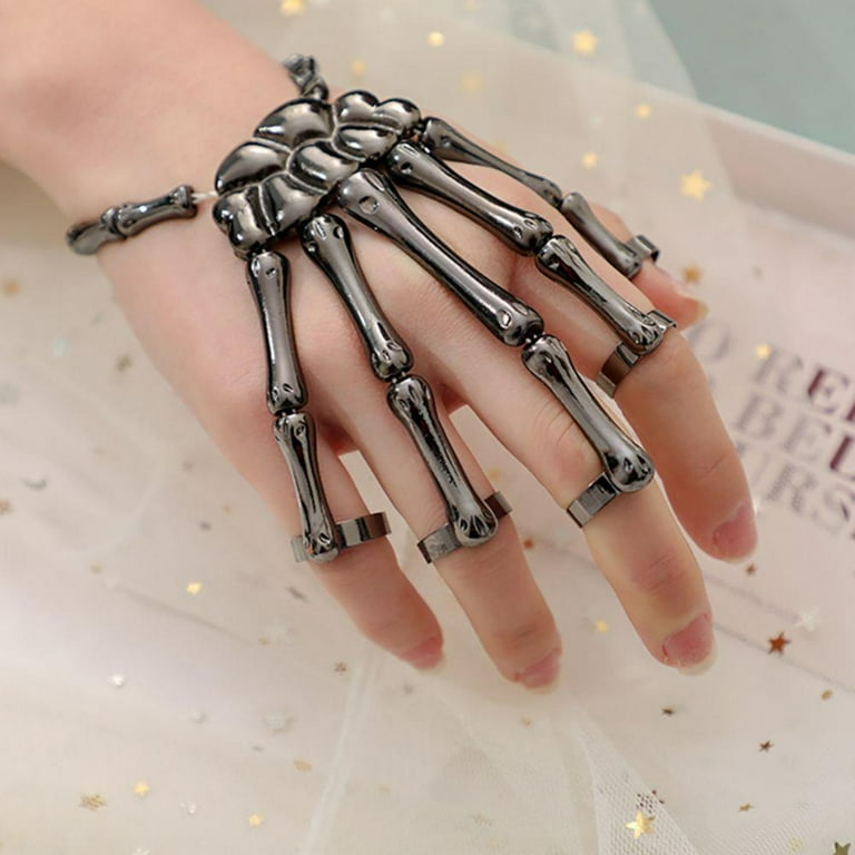 Halloween Craft-Gold Skeleton Hand Decor