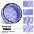 thumbnail image 5 of Brush Holder & Bowl Cleaning Tool, Purple, 1 Piece - Makeup Brush Cleaner Mat with Drying Rack Silicone Makeup Brush Cleaning Mat Scrubber Bowl Make up Brush Cleaner Pad for Cosmet Makeup Organizers, 5 of 7