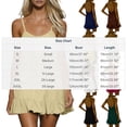 thumbnail image 3 of Hurxie Women's Bathing Suit Cover Up Spaghetti Straps Swim Dresses Beach Cover Ups Pleated Neck Swimsuit Coverups Army Green,M, 3 of 7