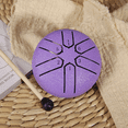 thumbnail image 5 of 3 Inch 6-Tone Steel Tongue Drum Mini Hand Pan Drums with Drumsticks Percussion Musical Instruments Drum Accessories D,1x Steel Tongue Drum 1x Drumstick 1x English music score,Red, 5 of 7