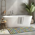 thumbnail image 2 of Multi Color Diamond Checkerboard Checkered Pattern Kitchen Rug Mat,Kitchen Runner Rugs Non Skid Washable,Decorative Kitchen Floor Mats for Kitchen,Sink,Laundry,17"x47.2", 2 of 7