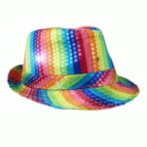 Light Up LED Flashing Fedora Hat With 