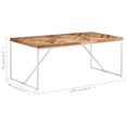 thumbnail image 4 of vidaXL Dining Table 180x90x76 cm Solid Acacia and Mango Wood, 4 of 5
