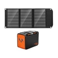 thumbnail image 1 of ROCKSOLAR Weekender Max 80W 111Wh Power Station + 30W Foldable Solar Panel Solar Generator Kit, 1 of 6