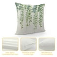thumbnail image 4 of HENGT  Eucalyptus Leaves Pillow Covers Green Plants Decorative Throw Pillow Cases Soft  Square Cushion Covers for Sofa Couch Car Bedroom Home Decor, 4 of 5