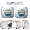 thumbnail image 3 of Yiaed Travel Around The World Print Car Front Windshield Sun Shade,Foldable Anti-UV Car Sunshade for Front Window for Most Vehicles-Small, 3 of 5