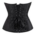 thumbnail image 5 of Aboser Corset Belt for Women Renaissance Waist Cincher Floral Print Boned Bodyshaper Eyelet Lace up Corset Tops Strapless Chest Supporting Bustier Top, 5 of 8