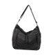 thumbnail image 4 of Bolso De Hombro De Mezclilla Para Mujer Perfecl Bolso De Mezclilla Con Cremallera Gris Negro, 4 of 8