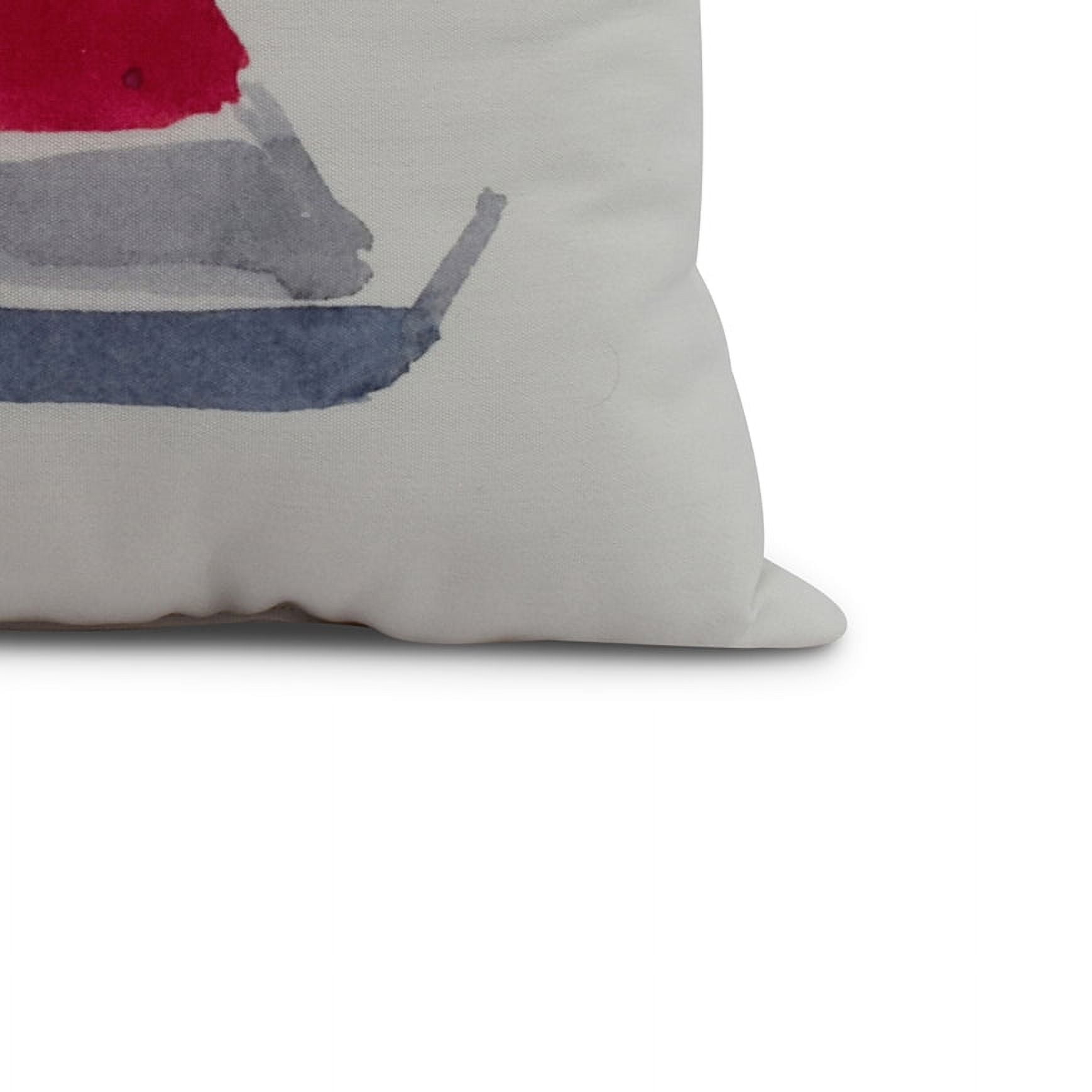 Simply Daisy, 18 x 18 inch, Sail Away, Geometric Print Pillow, Ivory