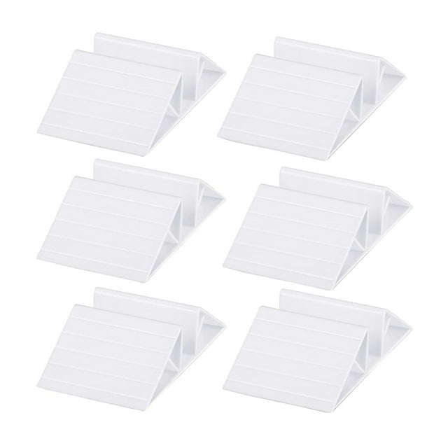 Pies de soporte para puerta de mascotas, soporte para interiores, estables, resistentes, prácticos, soportes para puertas, accesorios de refuerzo para Juego de 6 piezas.