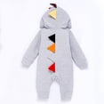 thumbnail image 4 of IROINNID Baby Bodysuit Long Sleeve Baby Girls Boy Zipper Cute Dinosaur Siamese Climbing Romper,Gray, 4 of 4
