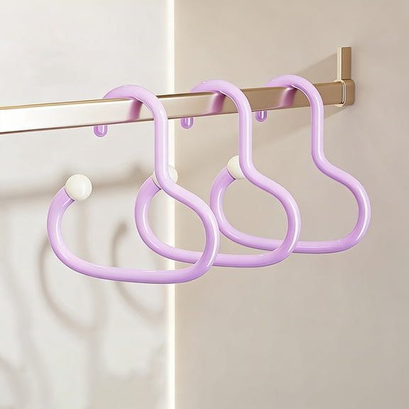 Ywbawe Circular Plastic Hanger for Hats Scarves Bags, S-Shaped Design for Closet Entryway Storage, Set of 3