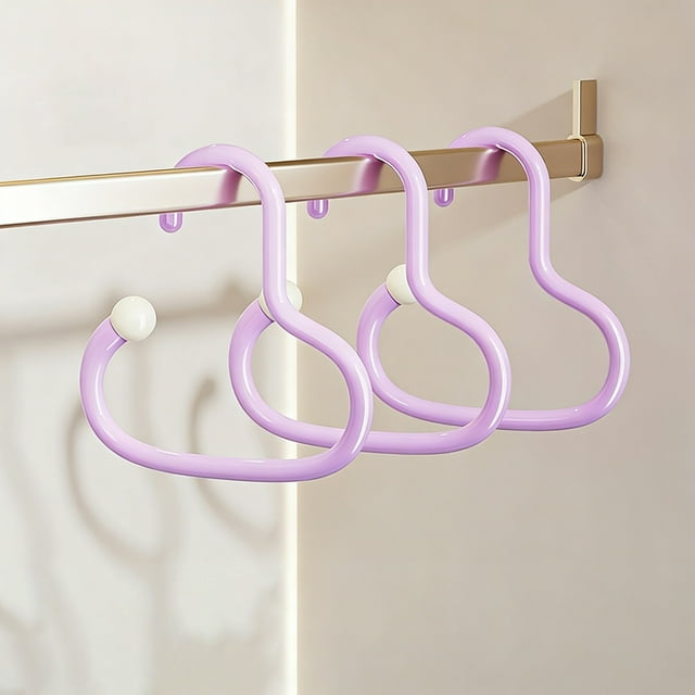 Porte-chapeaux, Organisateur d'Foulards, Cintre Circulaire en Plastique pour Rangement de Garde-Robe, Ensemble de 3