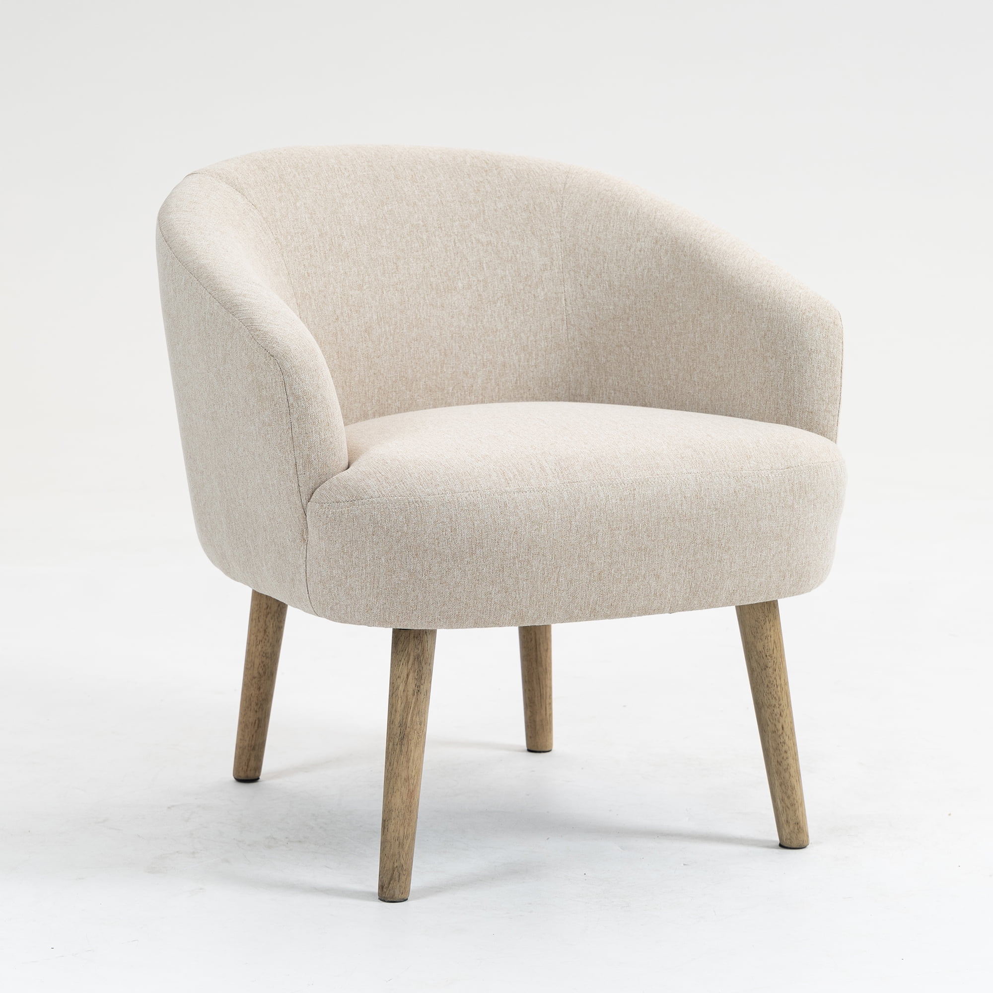 Mainstays Curved Textured Chair Beige