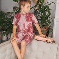 thumbnail image 3 of Balery Red Meat Conjunto de Pijama Infantil de Manga Corta con Estampado – Ropa de Dormir de Algodón Suave-Small, 3 of 3