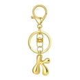 thumbnail image 1 of Hearth & Gear Custom Letter Keychain Key Ring For Initial Charm With Sturdy Metal Loop And Easy To Find Design For And Luggage, 1 of 5