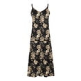 thumbnail image 3 of Generic Women's Summer Maxi Dress Casual V-Neck Sleeveless Bohemian Spaghetti Strap Floral Long Maxi Dress, 3 of 4
