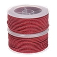 thumbnail image 1 of Unique Bargains 2 Packs Nylon Thread Twine Beading Cord 2mm Extra-Strong Braided Nylon Crafting String 11M/36 Feet, Dark Red, 1 of 7