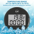 thumbnail image 2 of Water Bath Thermometer Small Floating Waterproof Ice Bath Thermometer with LCD Display Waterproof Cold Plunge, 2 of 6