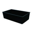 thumbnail image 2 of Transolid ZTSS3018-9T Zero 30in x 18in silQ Granite Integral/Dual Mount Single Bowl Kitchen Sink with 0 Holes in Total Black, 2 of 4
