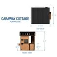 thumbnail image 3 of Backyard Discovery Caraway Cottage Cedar Wooden Playhouse, Play Kitchen, Chalkboard, 3 of 10