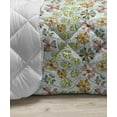 thumbnail image 3 of Floral Down Alternative Comforter, Monochrome Feminine Style Flourishes Digital Graphic Silhouettes Garden Meadow Art, Microfiber Quilt for All Season, 5 Sizes, Pink, by Ambesonne, 3 of 3