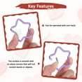 thumbnail image 4 of Uxcell Clip de Resorte en Forma de Corazón [1 Paquete] - Clip de Llavero Gancho de Resorte [Púrpura Claro/Aluminio], 4 of 6