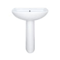 thumbnail image 2 of Lavabo de ceramica con pedestal con rebosadero marca Gravita, 2 of 5