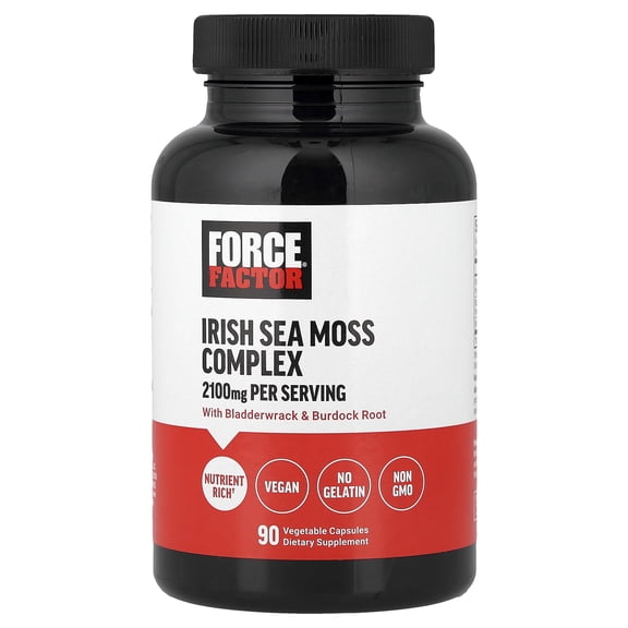 Force Factor Irish Sea Moss Complex, 90 Vegetable Capsules