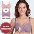 thumbnail image 7 of Front Closure Bras for Women Lightweight Wide Strap Anti Sagging Wireless Push Up Bralettes Maternity Nursing Bra, 7 of 7