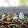 thumbnail image 3 of HGYCPP Miniature Resin Owl Figurine Fairy Garden Mini Animal Statue Landscape Decor, 3 of 15