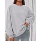 thumbnail image 2 of Sudadera PRETTYGARDEN Gris Medio Oversize Cuello Redondo, 2 of 6
