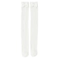 thumbnail image 5 of QSAWXQZ Girls' Knee High Socks Bow Detail Ribbed Knitting Breathable Long Socks 3-12Years, 5 of 7