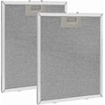 thumbnail image 1 of 2 pieces Metal Grease Filter 320x260mm, Aluminum, Anti-Grease, Washable, Mesh, Extractor Hood Accessory for Kitchen Hoods - Silver, 1 of 5