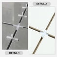 thumbnail image 2 of Himition 1000pcs Floor Tile Cross Shaped Spacers Ceramic Tile Spacers Floor Tile Positioning Spacers(2mm thickness), 2 of 5
