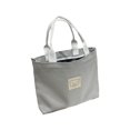 thumbnail image 1 of Bolso de lona para mujer Salvador ligero con cremallera tipo cubo gris, 1 of 10