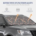 thumbnail image 4 of Xecao Hedgehogs and Flowers1 for Foldable Car Sun Shades (2-Pack) offer sun protection with an easy-fold design for convenient windshield shading., 4 of 7