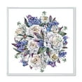 thumbnail image 1 of Designart Bouquet Peonies In White and Blue FLOAT FRAME WALL ART, 1 of 4