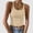 Beige, variant on FAOWME Womens Tank Top Sleeveless Spaghetti Strap Solid Color Comfortable Slim Fit Camisole For Casual Daily Wear,Black,L
