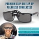 thumbnail image 4 of Gafas de Sol Polarizadas Azul Corte con Visión Nocturna y Clip Giratorio, 4 of 7