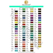 New brothread 80 Spools Polyester Embroidery Machine Thread Kit 500M (550Y)